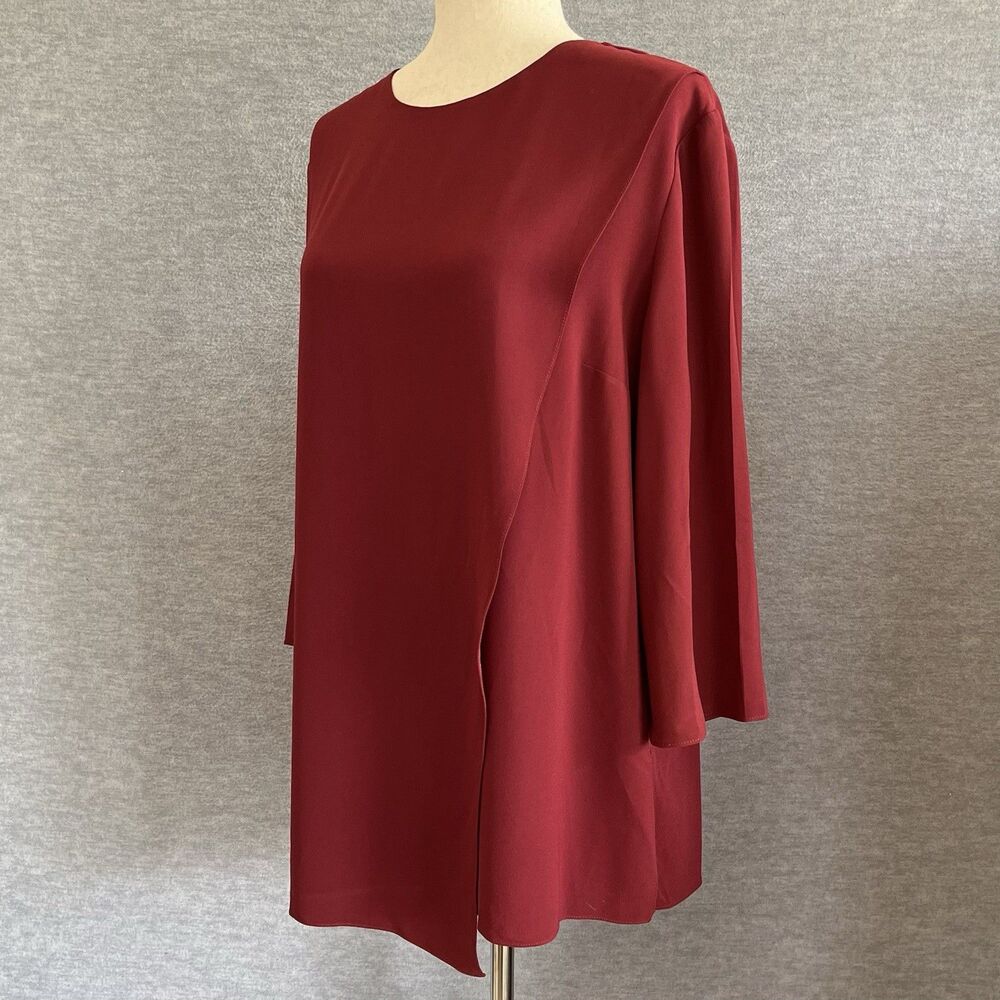 MM LaFleur Draped Asymmetric Top Size XL La Fleur Career Professional Polished